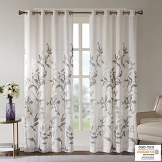 Шторы Madison Park Cecily Semi Sheer Single, 127x213 см, светло-серый