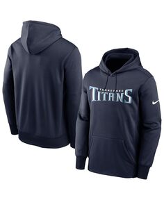 Толстовка с капюшоном Nike Tennessee Titans Fan Gear Wordmark Performance Size 3XL, темно-синий