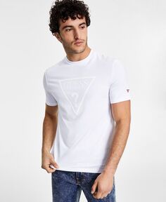 Мужская футболка с логотипом в тон GUESS, белый