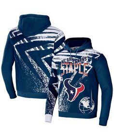 Мужская худи nfl x staple navy houston texans team slogan all over print pullover hoodie NFL Properties, синий