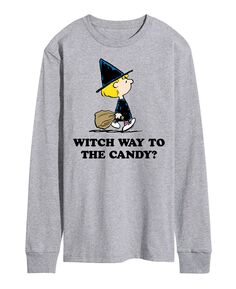 Мужская футболка peanuts witch way to candy AIRWAVES, серый