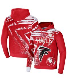 Мужская толстовка с капюшоном nfl x staple red atlanta falcons team slogan с принтом по всей поверхности NFL Properties, красный