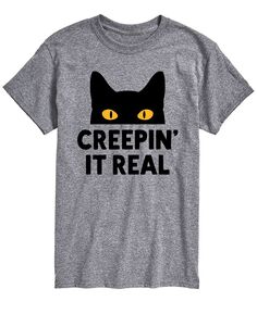 Мужская футболка классического кроя creepin&apos; it real AIRWAVES, серый
