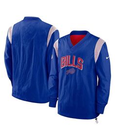Мужская куртка-ветровка royal buffalo bills sideline athletic stack с v-образным вырезом Nike