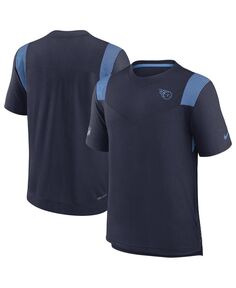 Мужская темно-синяя футболка с логотипом tennessee titans sideline performance player Nike, синий