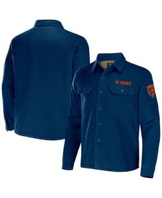 Мужская коллекция nfl x darius rucker от navy chicago bears холщовая куртка-рубашка на пуговицах Fanatics, синий