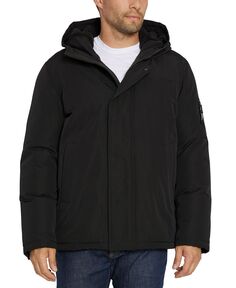 Мужская куртка-бомбер с капюшоном на флисовой подкладке Sean John, черный