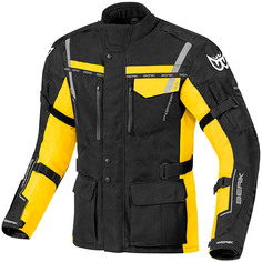 Куртка водонепроницаемая Berik Torino мотоциклетная, черный/желтый