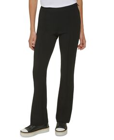 Женские расклешенные брюки с боковой молнией Karl Lagerfeld Paris, черный