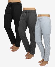 Женские классические домашние брюки свободного кроя, упаковка из 3 шт. Galaxy By Harvic, мульти
