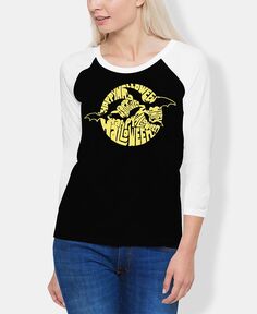 Женская футболка с надписью «хэллоуин» и реглан с летучими мышами LA Pop Art, мульти
