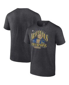 Мужская фирменная футболка с надписью heathered charcoal golden state warriors 2022 nba finals champions delivery Fanatics, мульти