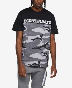 Мужская футболка в клетку с короткими рукавами Ecko Unltd, серый