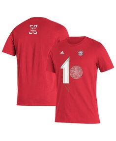 Мужская футболка red bayern munich 2022 deutscher meister adidas, красный