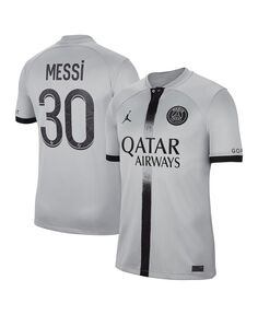 Мужская футболка lionel messi black paris saint-germain 2022/23 away breathe stadium replica player jersey Nike, черный