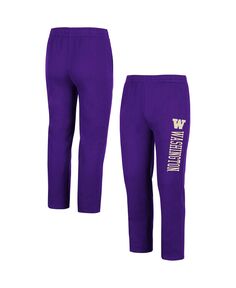 Мужские фиолетовые флисовые брюки washington huskies Colosseum, фиолетовый