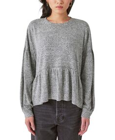 Женский топ babydoll cloud из джерси Lucky Brand, мульти