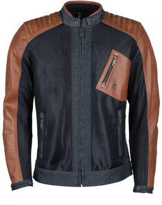 Куртка кожаная Helstons Colt Air мотоциклетная, черный/коричневый