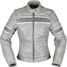 Куртка кожаная Modeka Iona мотоциклетная, светло - серый