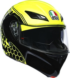 Шлем AGV Compact ST Detroit, желтый/черный