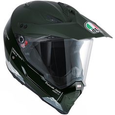 AGV AX-8 Dual Evo Wild Frontier Мотокросс шлем, зеленый