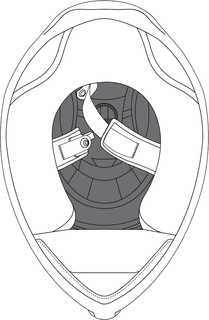 Накладки коронные AGV K-6/K-6 S для шлема