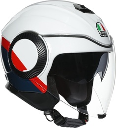 Шлем AGV Orbyt Block реактивный, белый/черный/красный