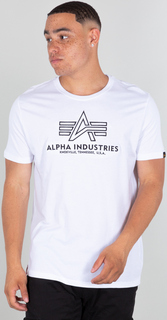 Футболка Alpha Industries Basic Embroidery, белая