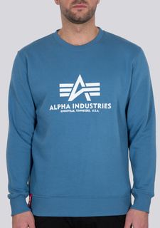 Толстовка Alpha Industries Basic, светло-синяя
