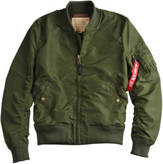 Куртка Alpha Industries MA-1 TT, темно-зеленая