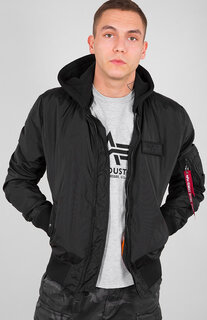 Куртка Alpha Industries MA-1 TT Hood, черная