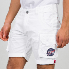 Шорты Alpha Industries NASA, белые