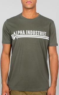 Футболка Alpha Industries, оливковая
