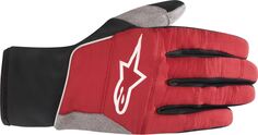 Перчатки Alpinestars Cascade Warm Tech велосипедные, красно-черные