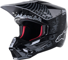 Шлем для мотокросса Alpinestars S-M5 Solar Flare, черный/серый