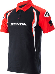 Рубашка поло Alpinestars Honda, черный/красный