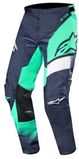 Штаны для мотокросса Alpinestars Racer Supermatic 2019, синий/зеленый