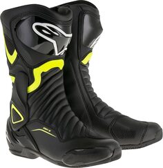 Мотоциклетные ботинки Alpinestars SMX-6 V2, черный/желтый