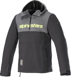 Мотоциклетная текстильная куртка Alpinestars Sherpa, черный/серый/желтый
