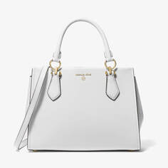 Сумка-портфель Michael Michael Kors Marilyn Medium Saffiano Leather, белый