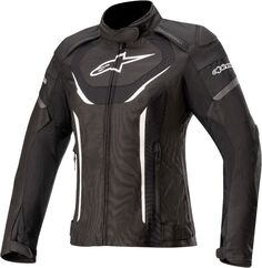Водонепроницаемая женская мотоциклетная текстильная куртка Alpinestars Stella T-Jaws V3, черный/белый