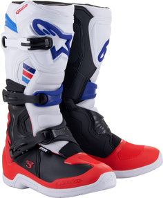 Мотокросс сапоги Alpinestars Tech 3, черный/белый/красный/синий