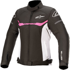 Женская мотоциклетная текстильная куртка Alpinestars Stella T-SPS WP, черный/белый/розовый