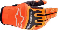 Перчатки для мотокросса Alpinestars Techstar, оранжевый/черный