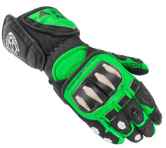 Мотоциклетные перчатки Arlen Ness Sugello, зеленый/черный