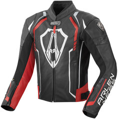 Мотоциклетная кожаная куртка Arlen Ness Track, черный/красный