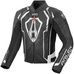 Мотоциклетная кожаная куртка Arlen Ness Track, черный/белый