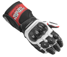 Мотоциклетные перчатки Arlen Ness Mugello, черный/белый/красный