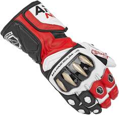 Мотоциклетные перчатки Arlen Ness Sugello, черный/белый/красный