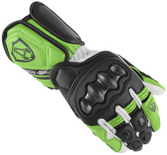 Мотоциклетные перчатки Arlen Ness RG-X, черный/белый/зеленый